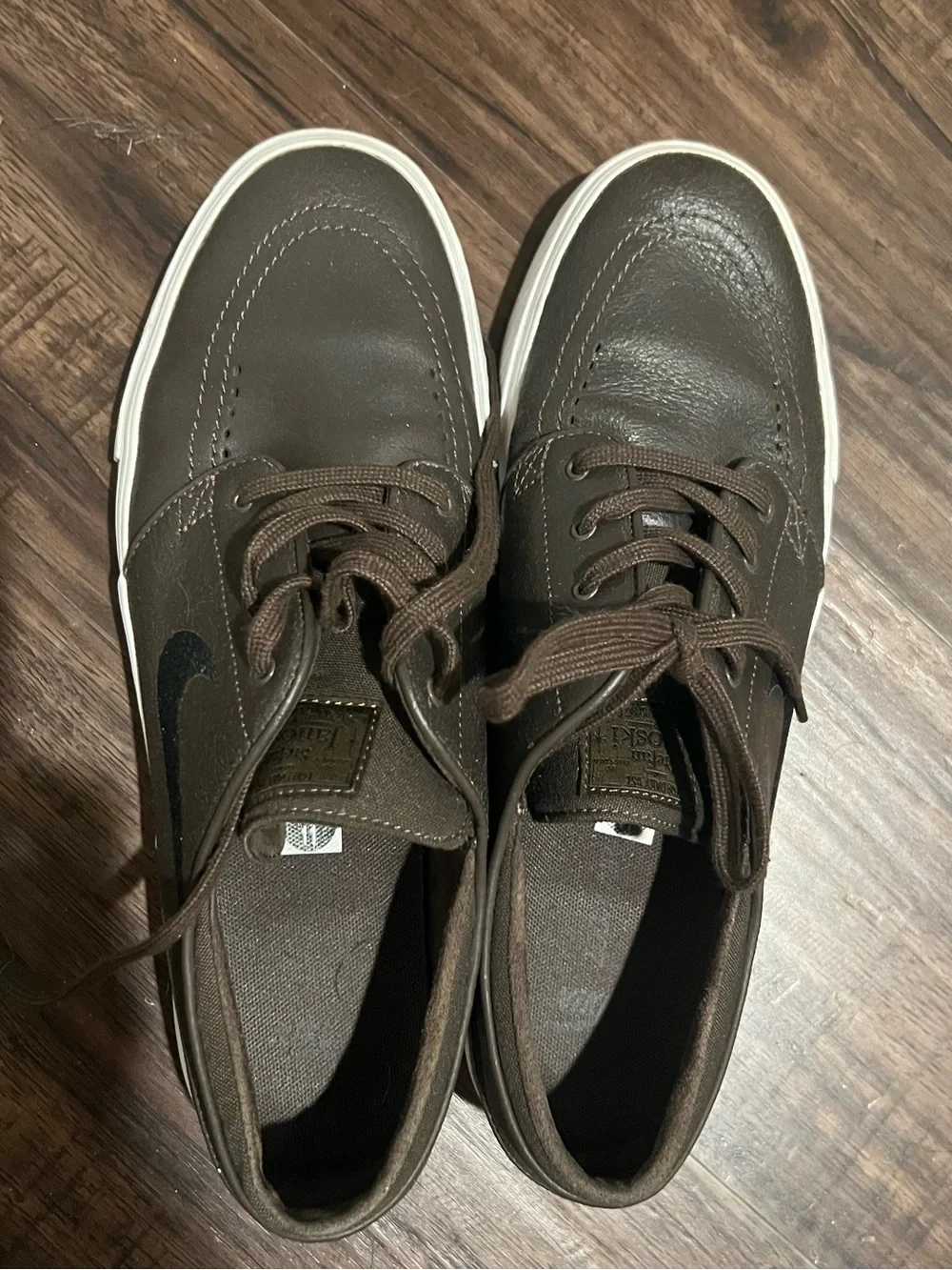 Nike SB Zoom Stefan Janoski Leather Shoes Brown 11